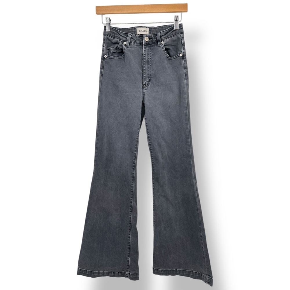 Rolla's Eastcoast Flare Jeans‎ Gray High Waisted Women's 25